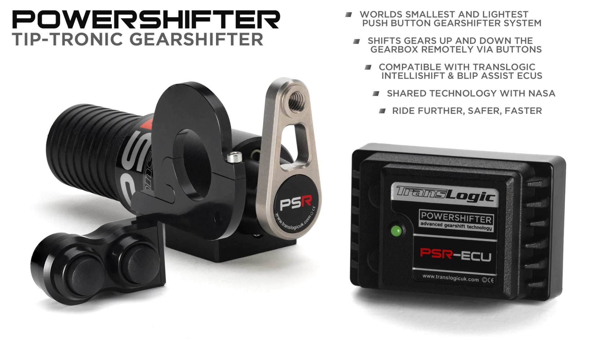 Translogic Powershifter - Elektronisk gearskift til din mc, via knapper på styret