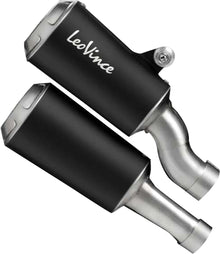 Triumph Speed Triple 1200 RR / RS 21 - 24 Dual slip on udstødning - LeoVince LV - 10 Black - Pitboxen.dk