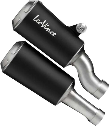 Triumph Speed Triple 1200 RR / RS 21 - 24 Dual slip on udstødning - LeoVince LV - 10 Black - Pitboxen.dk