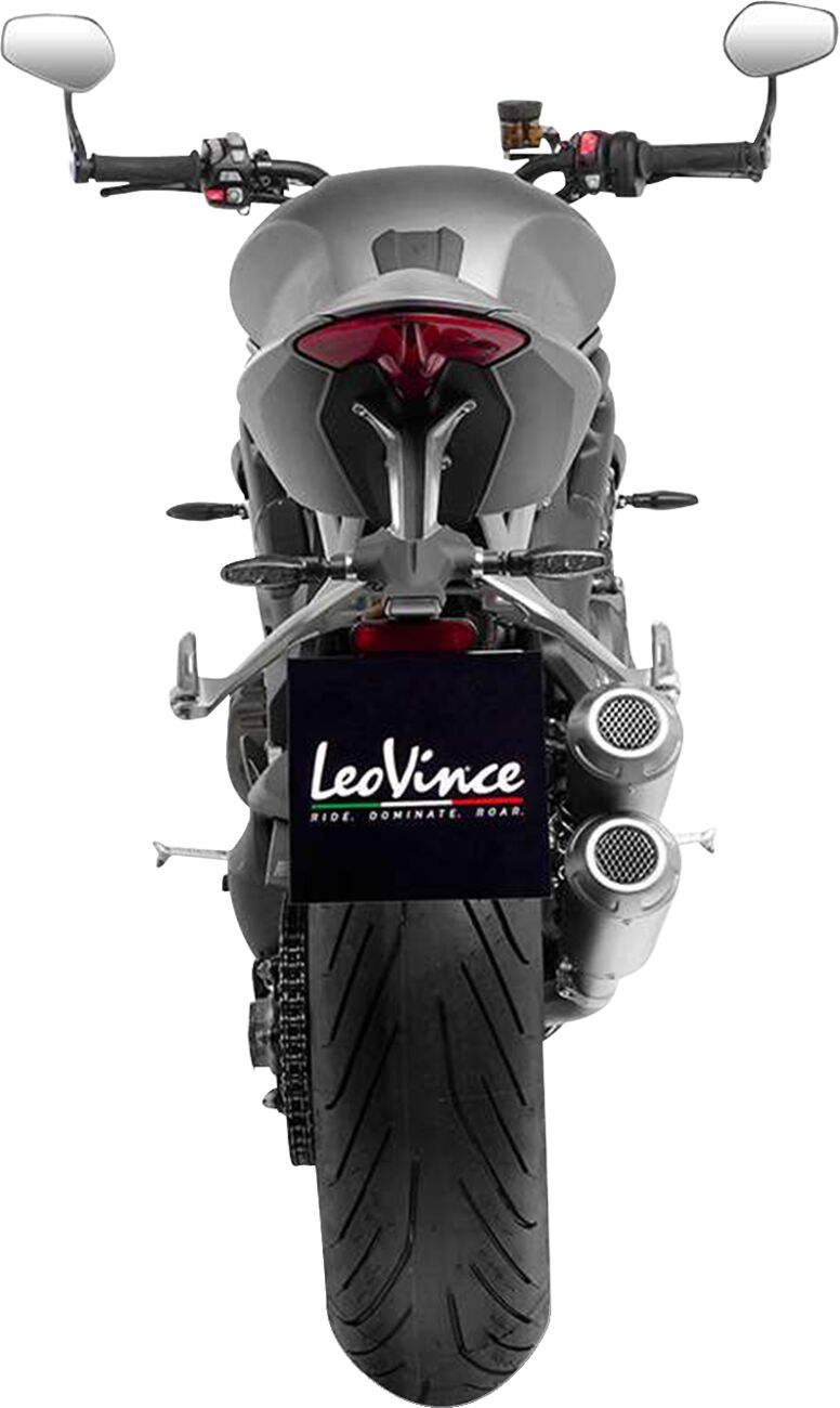 Triumph Speed Triple 1200 RR / RS 21 - 24 Dual slip on udstødning - LeoVince LV - 10 Rustfri - Pitboxen.dk