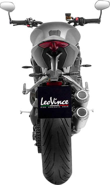 Triumph Speed Triple 1200 RR / RS 21 - 24 Dual slip on udstødning - LeoVince LV - 10 Rustfri - Pitboxen.dk