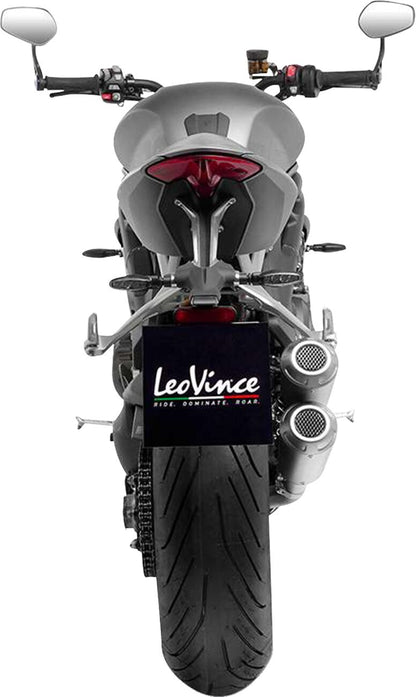 Triumph Speed Triple 1200 RR / RS 21 - 24 Dual slip on udstødning - LeoVince LV - 10 Rustfri - Pitboxen.dk