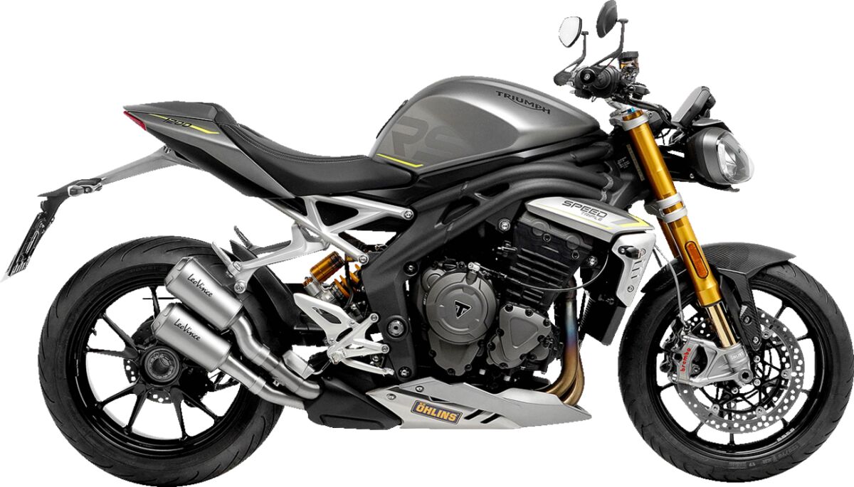Triumph Speed Triple 1200 RR / RS 21 - 24 Dual slip on udstødning - LeoVince LV - 10 Rustfri - Pitboxen.dk