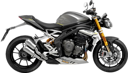 Triumph Speed Triple 1200 RR / RS 21 - 24 Dual slip on udstødning - LeoVince LV - 10 Rustfri - Pitboxen.dk