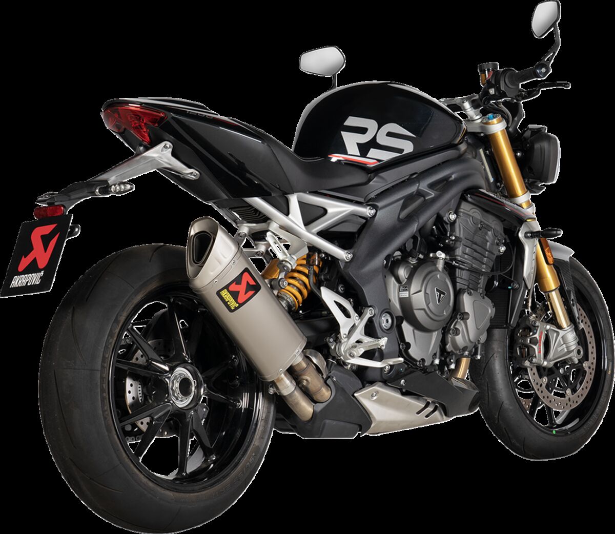 Triumph Speed Triple 1200 RS 21 - 24, slip - on udstødning - Akrapovic - Pitboxen.dk