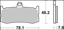 Triumph STREET TRIPLE 675 09 - 16 m.fl. bremseklodser, sinter SA - Brembo - Pitboxen.dk