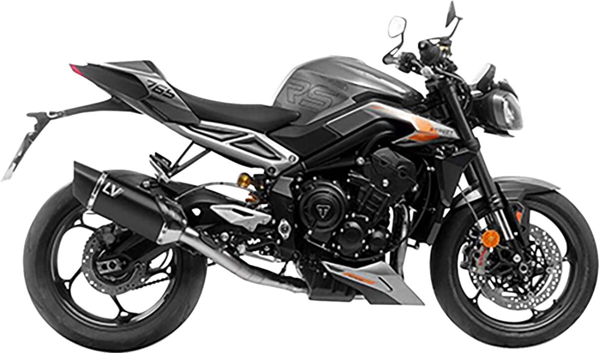 Triumph Street Triple 765 R / RS 23 - 24 Full system - LeoVince LV - 14 Black - Pitboxen.dk