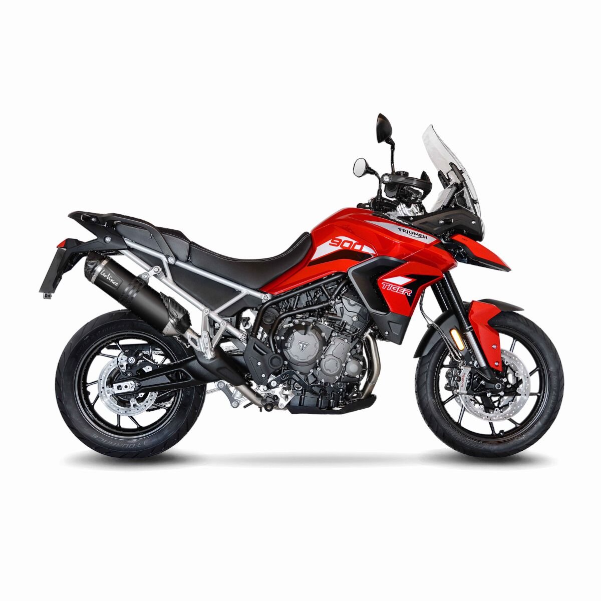 Triumph Tiger 850 / 900 GT / Rally / Pro 20 - 23 Slip - on udstødning - LeoVince LV - 1 Evo Black - Pitboxen.dk