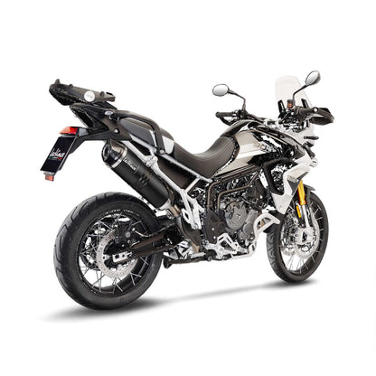 Triumph Tiger 850 / 900 GT / Rally / Pro 20 - 23 Slip - on udstødning - LeoVince LV - 1 Evo Black - Pitboxen.dk