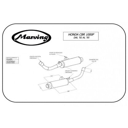 Udstødning til Honda CBR 1000 F 92 - 95 - Pitboxen.dk