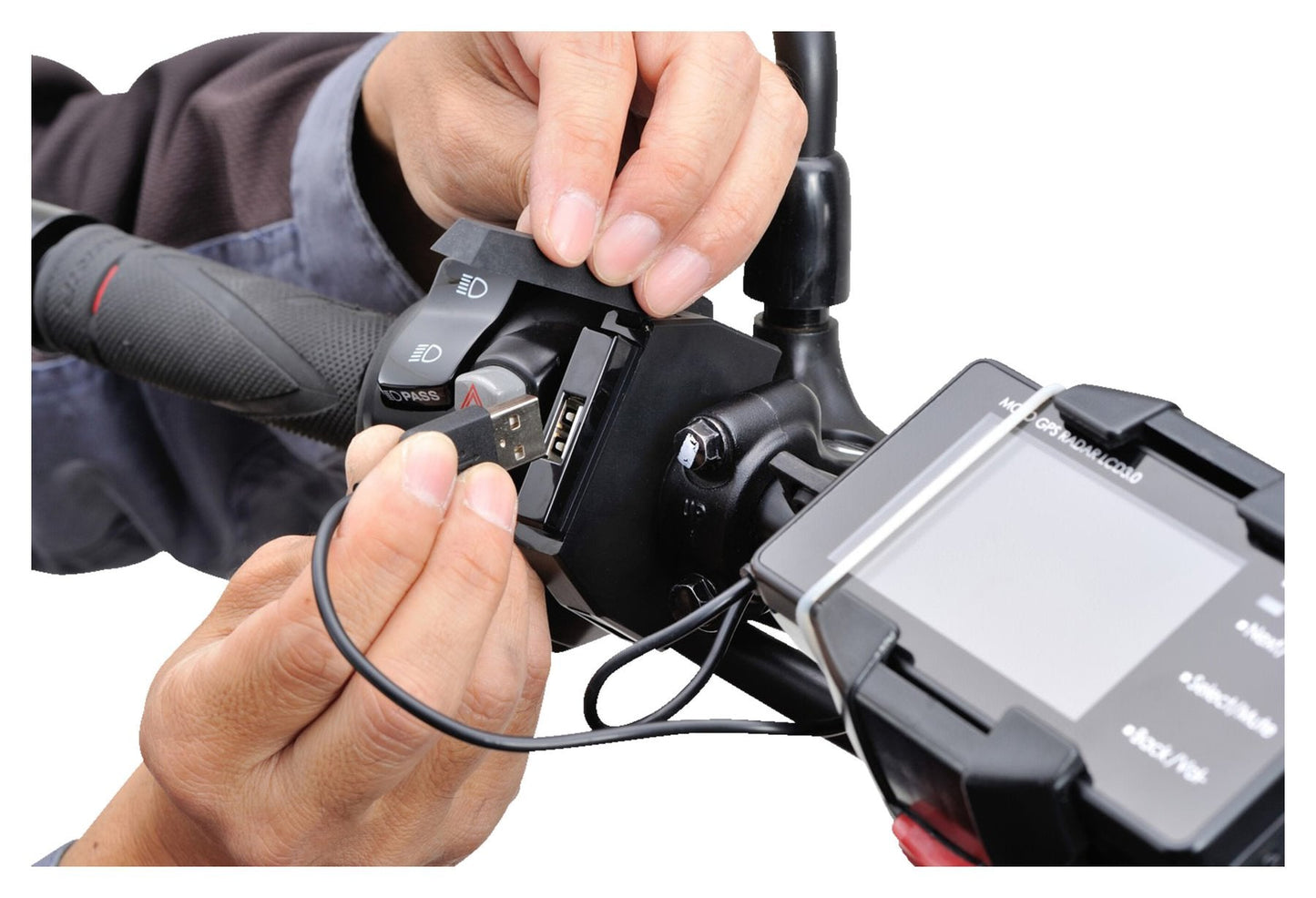 USB C stik til styrmontering - Daytona - Pitboxen.dk