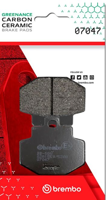 Vespa Super 09 - 15 m.fl. bremseklodser, Carbon keramisk (OEM) - Brembo 07047 - Pitboxen.dk