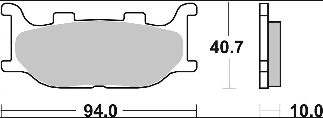 Yamaha Diversion 98 - 15 m.fl. bremseklodser, sinter LA - Brembo - Pitboxen.dk
