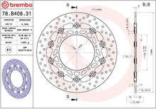 Yamaha MT-09 14-21 m.fl. bremseskive for, ORO flydende - Brembo