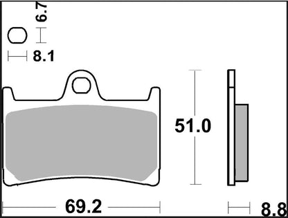 Yamaha MT - 09 14 - 24 m.fl. bremseklodser, sinter SA - Brembo - Pitboxen.dk