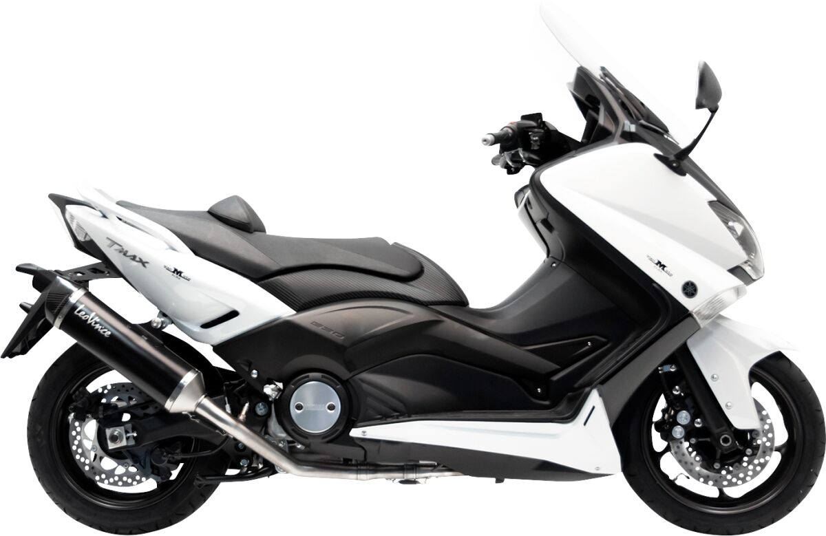 Yamaha T - Max 530 12 - 16 Full system - LeoVince Nero - Pitboxen.dk