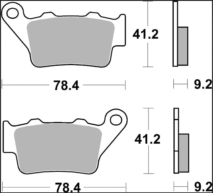 Yamaha Tenere 700 23 - 24 m.fl. bremseklodser, sinter SD Offroad - Brembo 07BB02SD - Pitboxen.dk