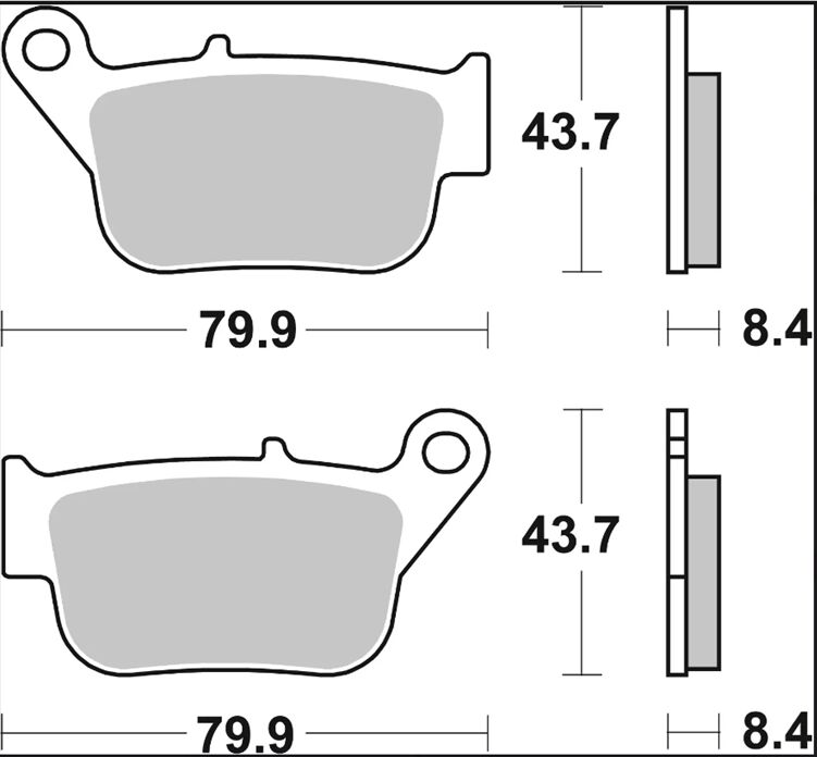 Yamaha X-Max 14-16 m.fl. bremseklodser, Carbon keramisk (OEM) - Brembo