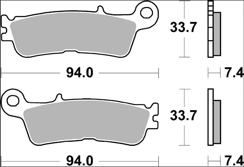 Yamaha YZ 450 F 20 - 24 m.fl. bremseklodser, sinter SD Offroad - Brembo - Pitboxen.dk