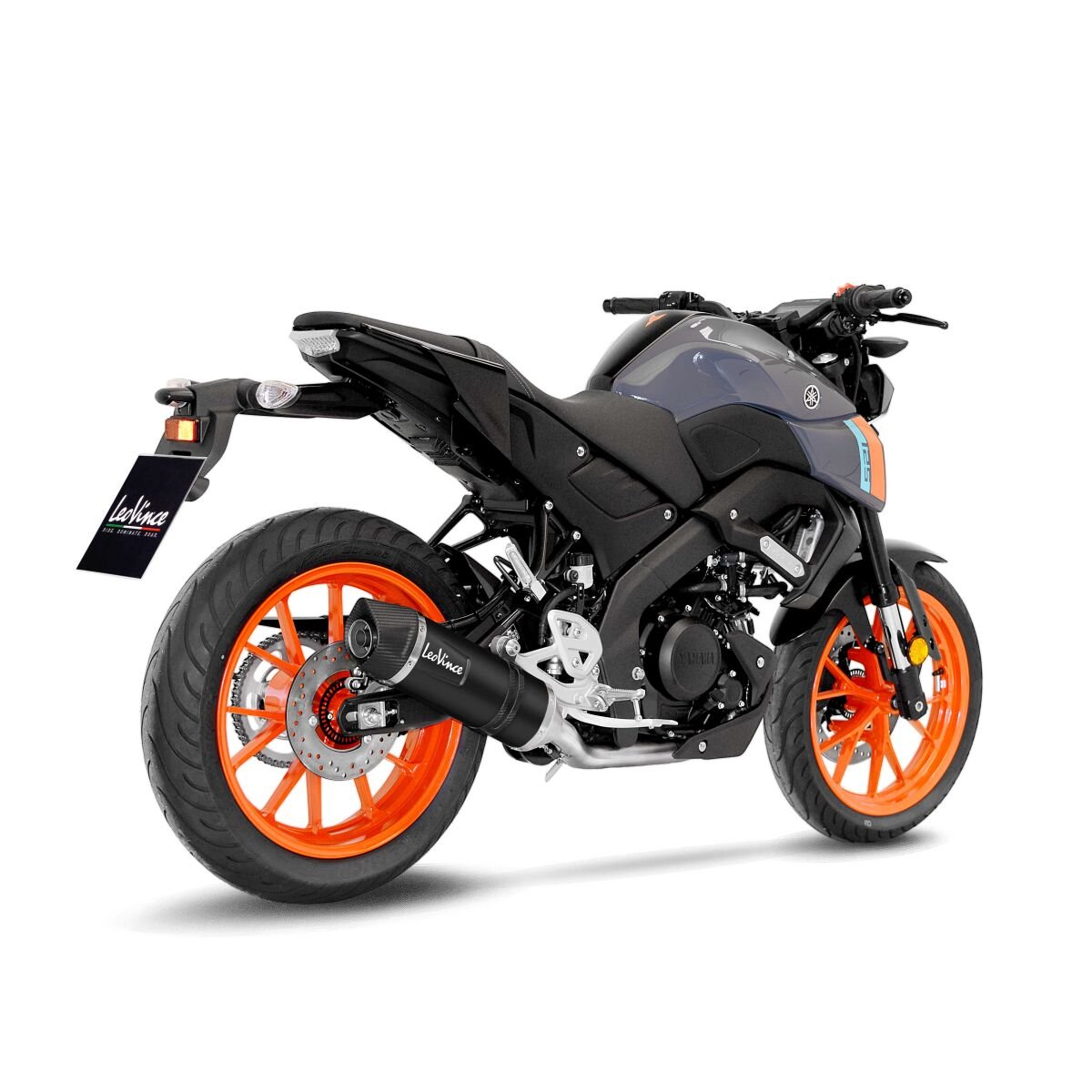 Yamaha YZF - R125 21 - 24 Full system - LeoVince LV - 1 Evo Black - Pitboxen.dk