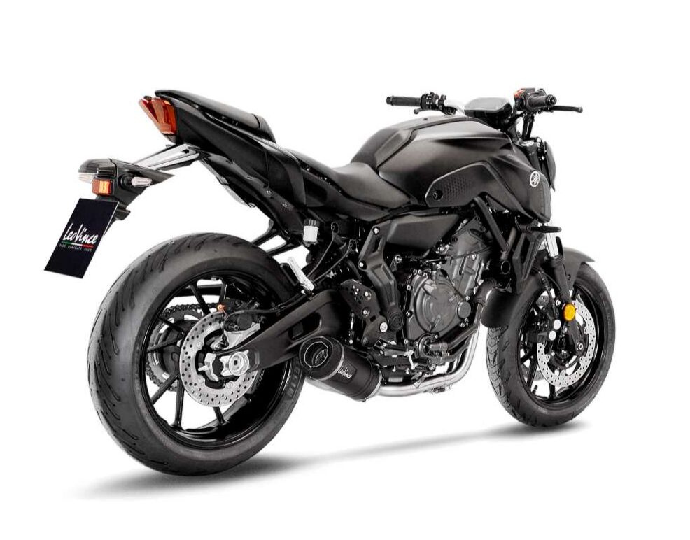 Yamaha YZF - R7 / XSR700 / MT - 07 21 - 25 Full system - LeoVince LV - 1 Evo Black - Pitboxen.dk